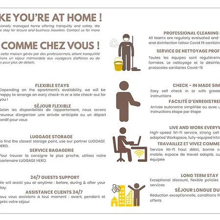 - Premium For 5 Near Montparnasse شقة *